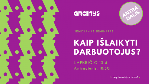 Seminaras Londone „Kaip išlaikyti darbuotojus?"